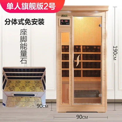 Sweat steam room household sauna room Tomalin sweat steam box energy module far infrared light wave room dry steamer