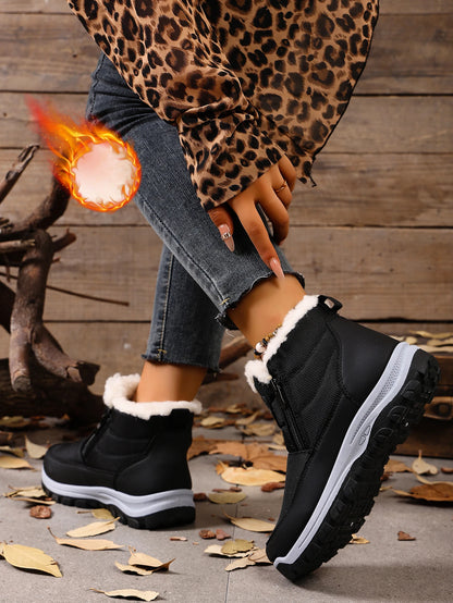 Women's cotton shoes for winter 2025 outdoor leisure anti-cold and warm skid-proof and wear-resistant sole free shoes for women