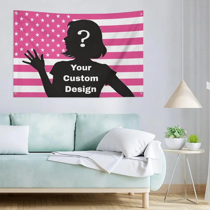 Custom Personalized Rainbow Lgbt Pride Flag, Design Your Photo for Christmas Decor Party University Dorm Bedrooms 3x5 with 4G