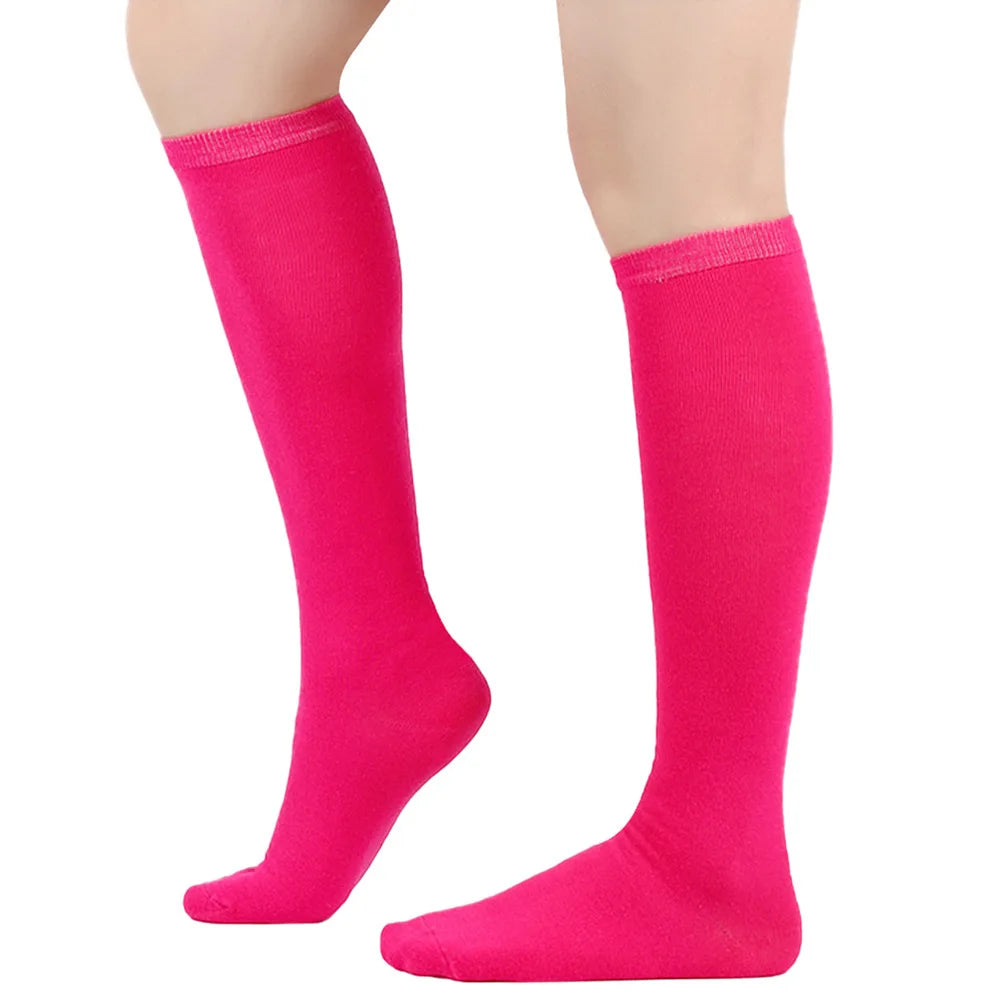 Middle Tube Sock Women Striped Knee High Ladies Japanese Harajuku College Style Cotton Summer Calf Sock Black White Female Gift