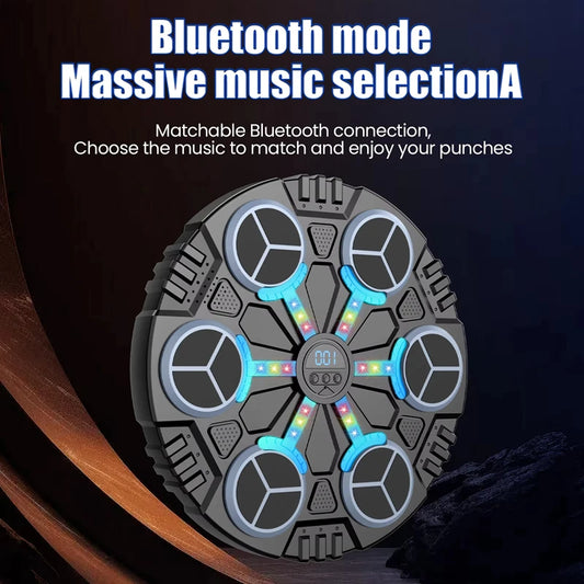 Smart Bluetooth Connection Music Boxing Machine Noise Reduction Wall Mounted Boxing Electronic Target 3 Speed Adjustment