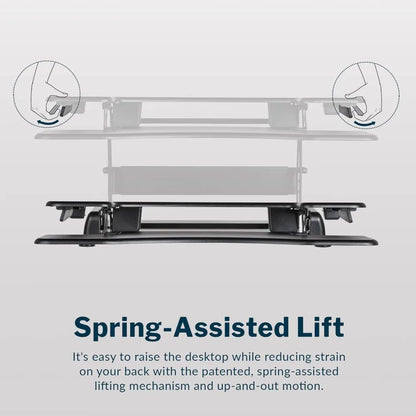 Desk Pro Plus 36 - Dual Monitor Standing Desk Converter - Adjustable Desk Riser with 11 Height Settings - Stand Up Ho.Customized