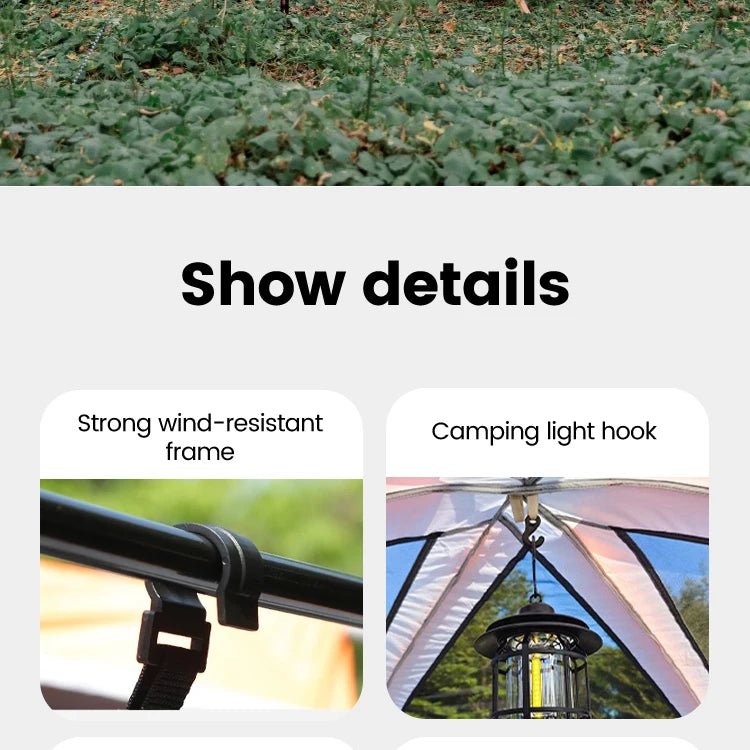 Sonuto Tent outdoor camping overnight two-bedroom portable thickened field awning camping equipment family gathering