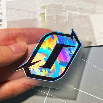 1PC Arabic Numbers Motorcycle Stickers Reflective Holographic Carbon Effect for Helmet Scooter Fuel Tank Front Fairing Decals