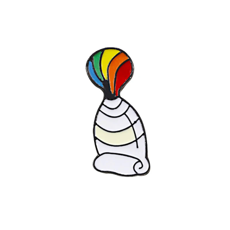 LGBT Flag Rainbow Heart Brooch Peace and Love Enamel Pins Clothes Bag Lapel Pin Gay Lesbian Pride Icon Badge Unisex Jewelry Gift