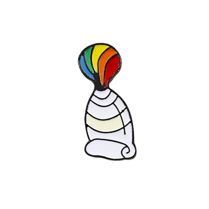 LGBT Flag Rainbow Heart Brooch Peace and Love Enamel Pins Clothes Bag Lapel Pin Gay Lesbian Pride Icon Badge Unisex Jewelry Gift