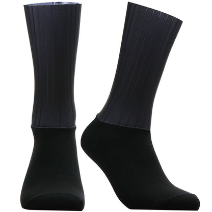 Cycling 2024 Anti Slip Whiteline Silicone Summer Aero Socks Socks Men Bicycle Sport Running Bike Socks Calcetines Ciclismo