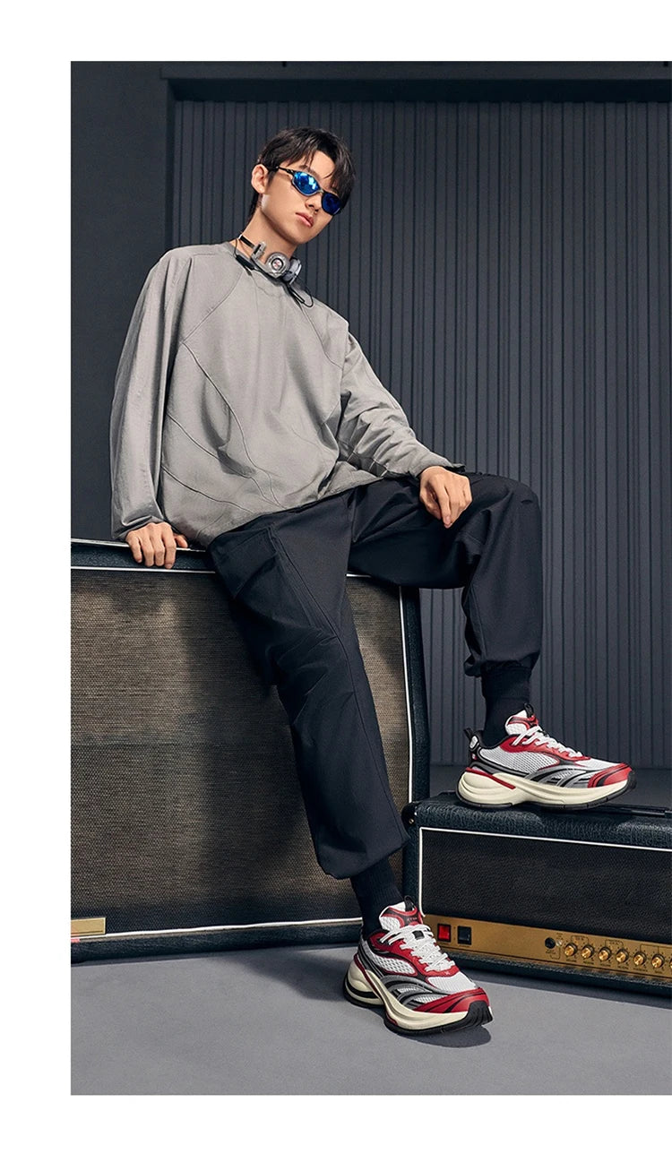 Xtep Basque 3 For Male Sneakers 2026 Spring Comfortable Retro Fashion Luxury Height-Increasing Sports Shoes 874219320001