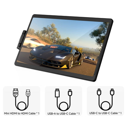 13.3inch Portable Monitor - FHD Laptop Second Expansion Screen For Switch/Phone/Tablet,USB-C HDMI-Compatible,Rotatable Display