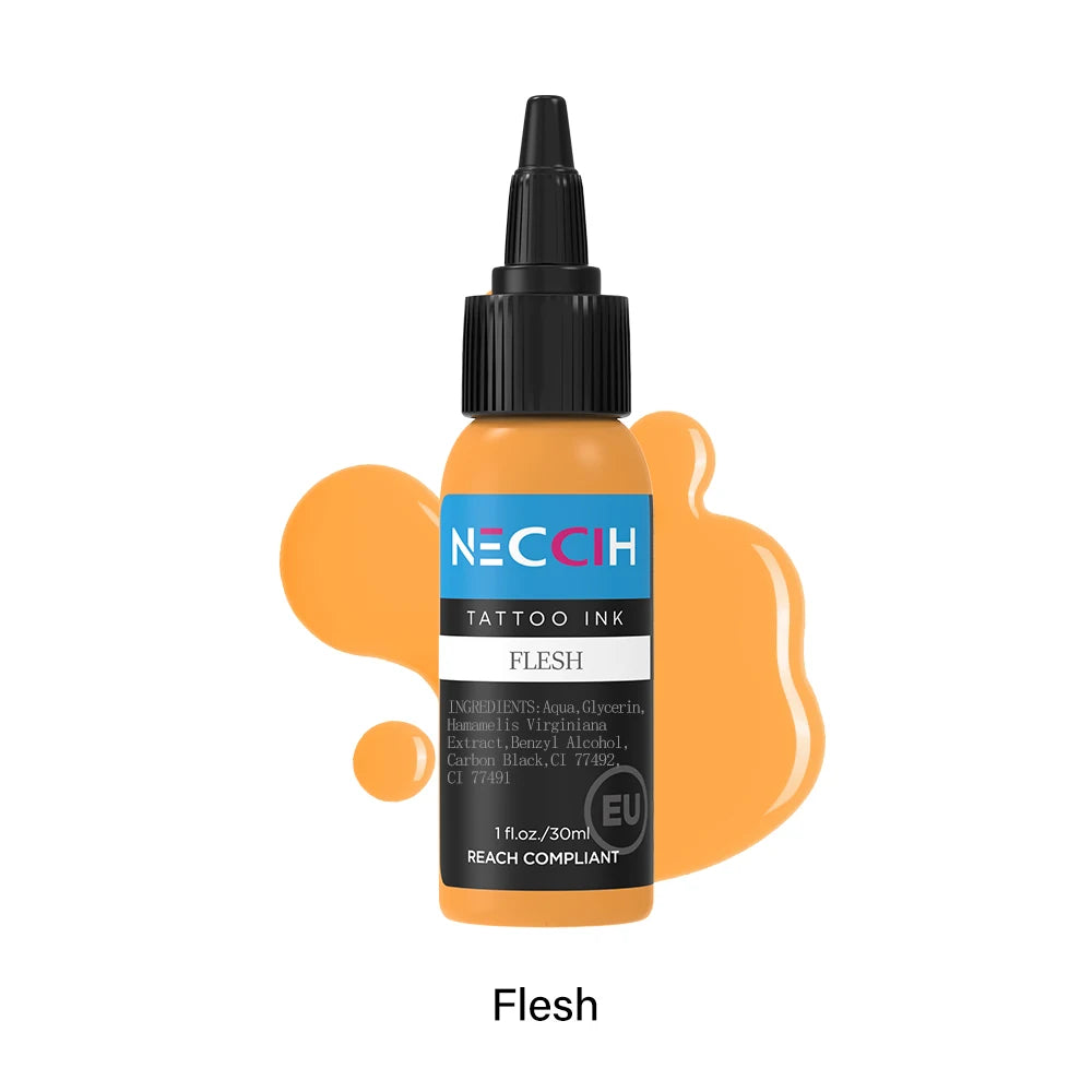 1oz 54 Colors Professional Tattoo Ink for Body Art Natural Plant Micro Pigment Permanent Tattoo Ink for Body Art Paint 30ml
