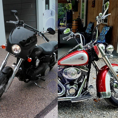 Motorcycles Rear Side Mirrors Rear view For Harley Honda Road King Touring Sportster Fat Boy Softail Bobber Chopper Street Glide