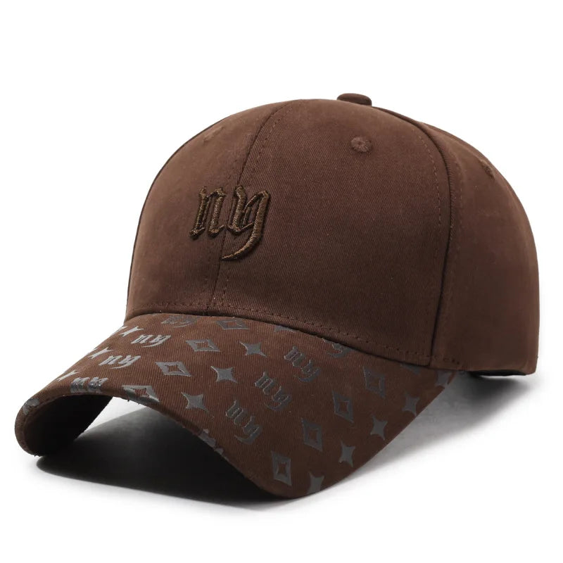 New Embroidered Letter Sports Baseball Hat Men Women Cotton Snapback Caps Outdoor Casual Sun Protection Dad Hats Tide
