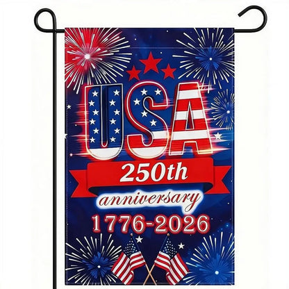 250th Anniversary American Garden Flag Decoration 250th Anniversary Free Double sided Three layered American Patriotic Flag