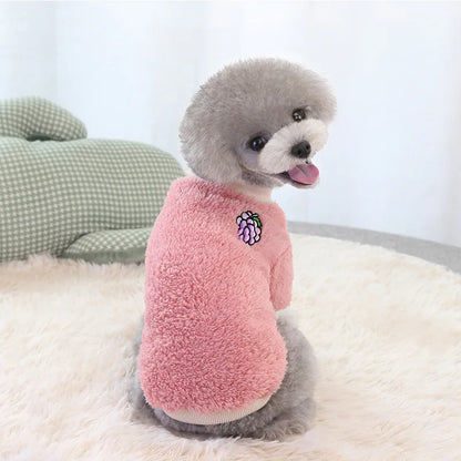 Winter Pet Dog Sweater Polar Fleece Warm Dog Clothes for Small Dog Coat Thicker French Bulldog Clothes Chihuahua Dog Accessories