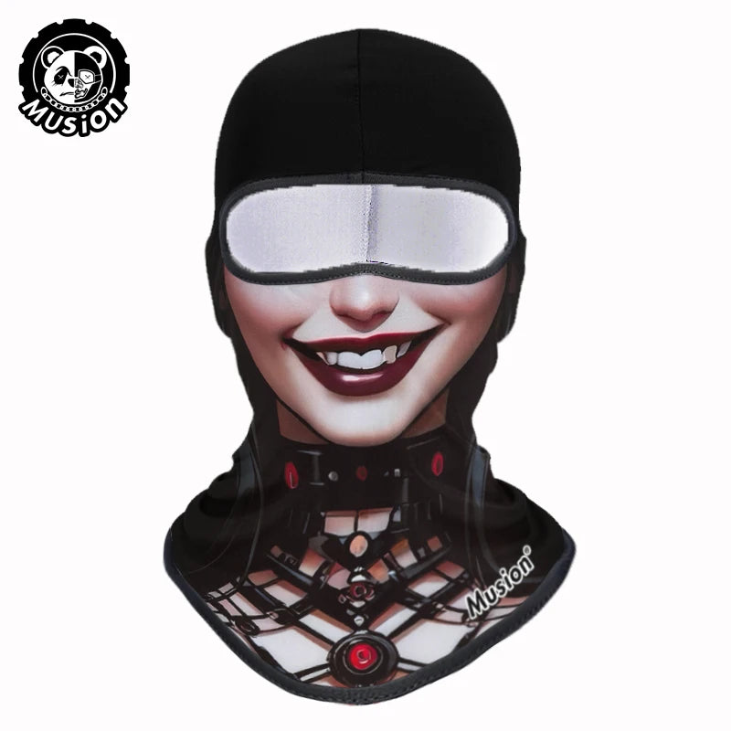 Windproof Dustproof Music Balaclava Riding Mask Funny Skeleton Street Style Personalized Motorcycle Skiing Fishing  Sports Hat