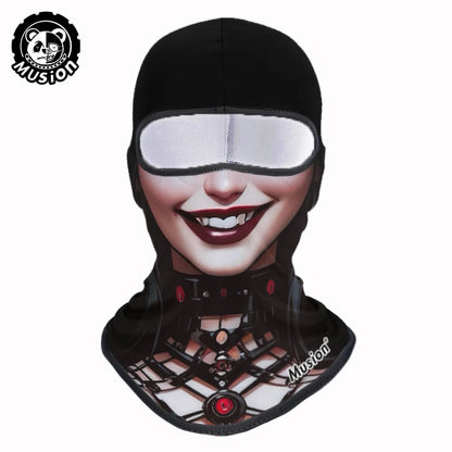 Windproof Dustproof Music Balaclava Riding Mask Funny Skeleton Street Style Personalized Motorcycle Skiing Fishing  Sports Hat