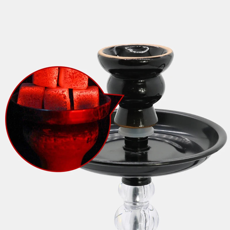 Aluminum Alloy Hookah Set Portable Small Single tube Hookah Shisha Sheesha Plastic Hose Chichas Hooka Hookaah Smoke