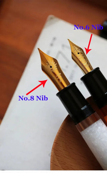 MAJOHN P139 High Quality Fountain Pen Piston Filler Resin Body Ebonite Feed Size 8 40 Nib Rotating Cap Postable Office Gift