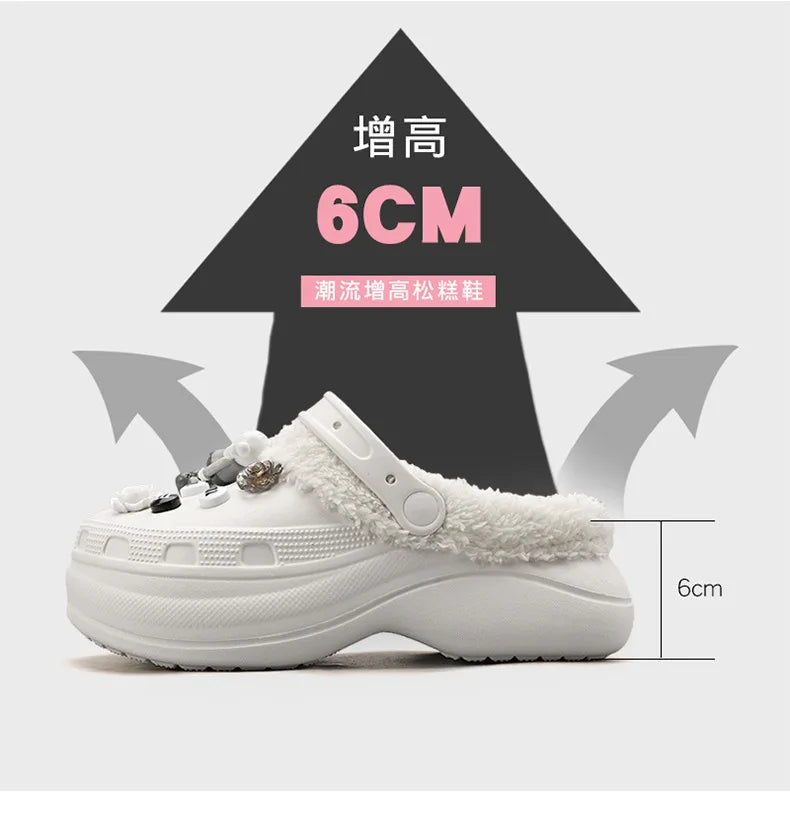 Cotton Fashion Clogs Slippers Women Hole Garden Shoes Water Shoes For Men Beach Sandals Soft Eva Bathroom Slides House Slides