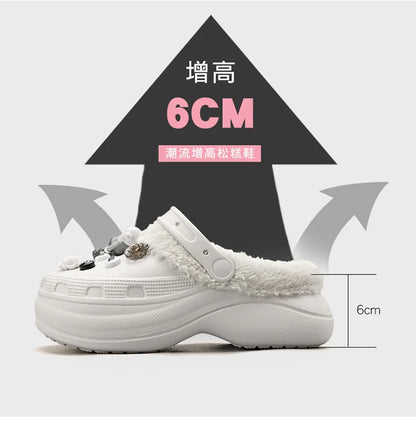 Cotton Fashion Clogs Slippers Women Hole Garden Shoes Water Shoes For Men Beach Sandals Soft Eva Bathroom Slides House Slides