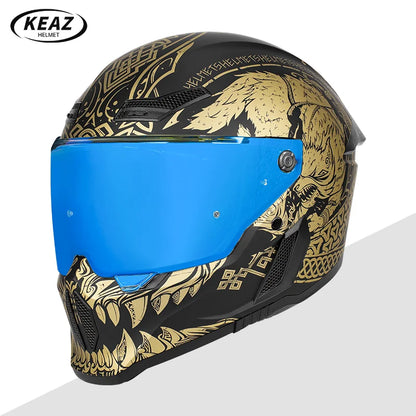 Motorcycle Helmet All-Season Universal Retro Men's Bike Racing Street Bike Riding Running Motorcycle Riding Safety Helmets