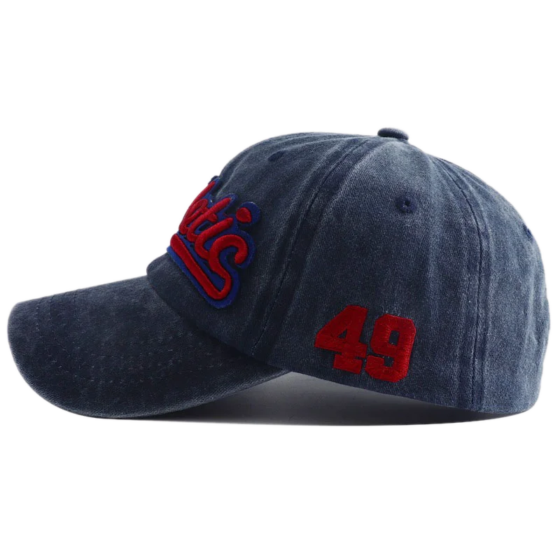 Athletic Letter Embroidery Baseball Cap Retro Washed Cotton Peaked Hat Hip Hop Trucker Dad Caps Fashion Sun Hats for Women Men