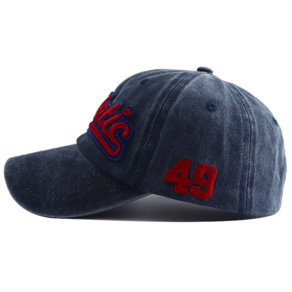 Athletic Letter Embroidery Baseball Cap Retro Washed Cotton Peaked Hat Hip Hop Trucker Dad Caps Fashion Sun Hats for Women Men