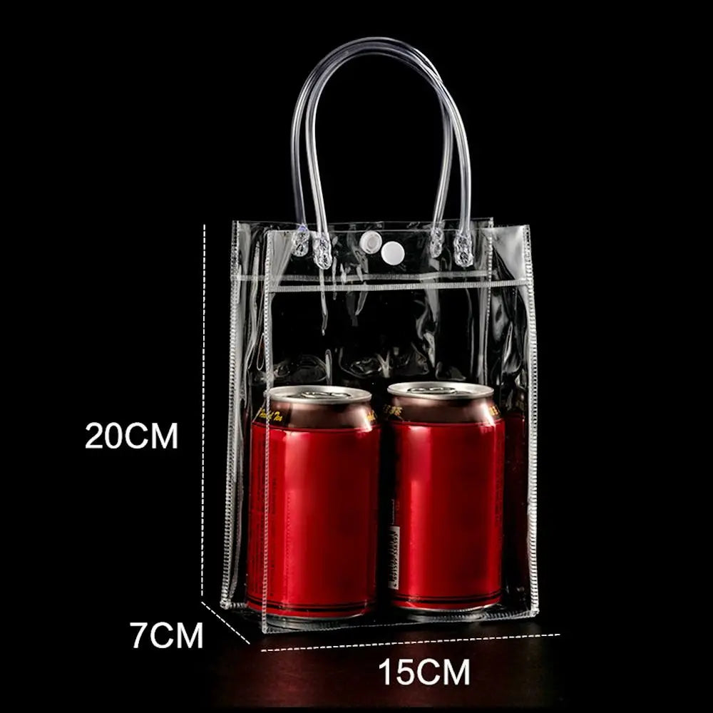 The New PVC Handbag Plastic Candy Bag Convenient Large Capacity Transparent Gift Jelly Bag Gift Bag School Work Daily Matching