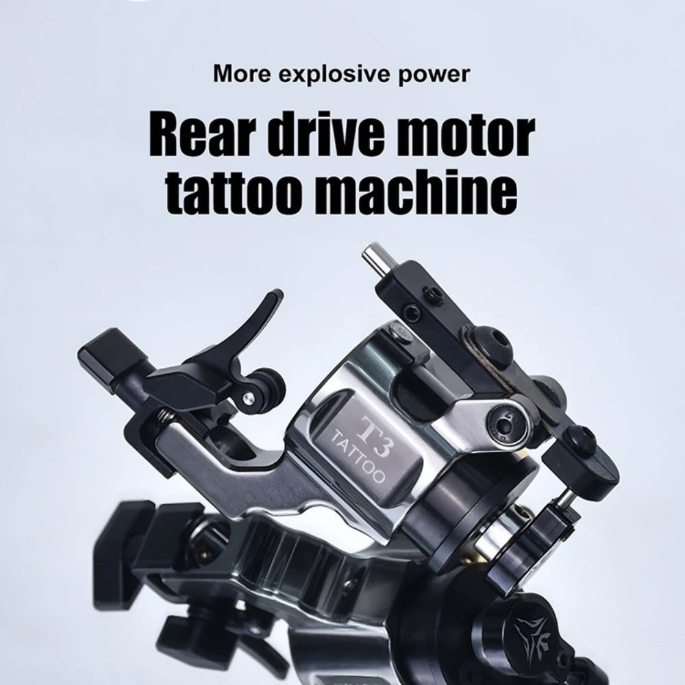 Brand New T3 Rotary Tattoo machine Adjustable Stroke 2225 Powerful Shrapnel Motor 13500RPM RCA Tattoo Gun