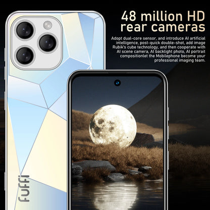 FUFFI Global Vision I16 Pro Smartphone 5G Android 5300mAH 12GB RAM 512G ROM 6.56Inch 1080x2640HD 24+48MP 4G Network Mobile Phone