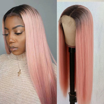 Sleek Straight Lace Front Wigs 13x6x1 Lace Part Human Hair Wig For Women Transparent Lace Highlight Blonde Big Sale Remy Hair