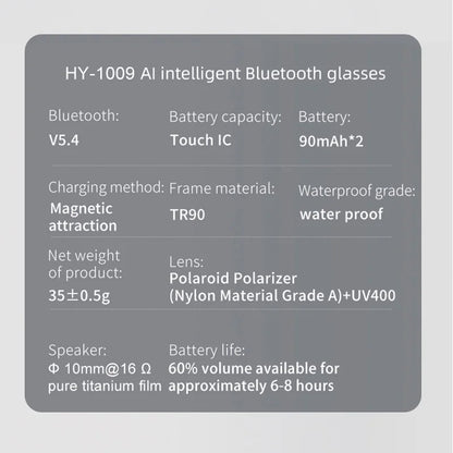 Xiaomi New AI Intelligent Translation Glasses Touchscreen Sunglasses Smart Bluetooth Glasses Listen To Music Voice Call