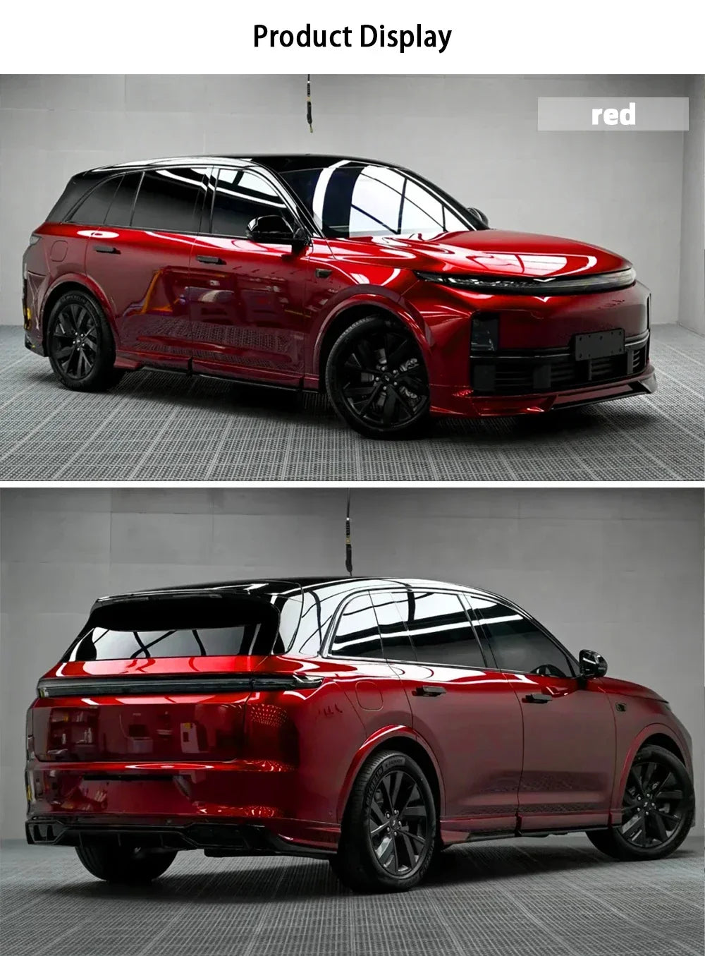 Car Stickers DIY Self Adhesive Glossy Films Gray Silver Red Wrap Vinyl Film Waterproof Anti Scratch Sticker for Car Accessories