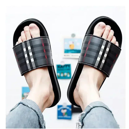 Summer Casual New 2025 Hot Anti-slip Quick-drying Outdoor Slippers, Comfortable Men's Large-sized Flat-heeled Flip-flops