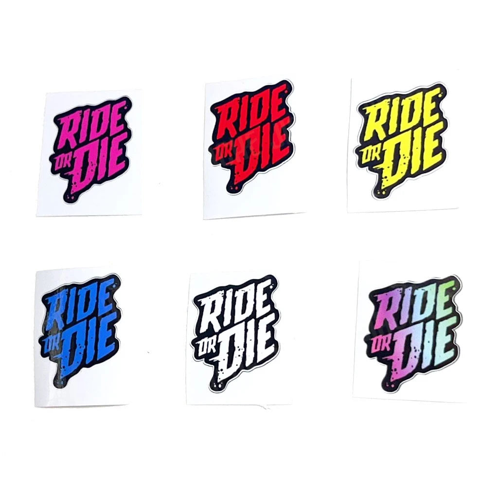 1PC RIDE or DIE Bicycle Frame Stickers DIY Mountain Bike Waterproof Vinyl Decals for Bicycle Decorative Motorcycle Trims