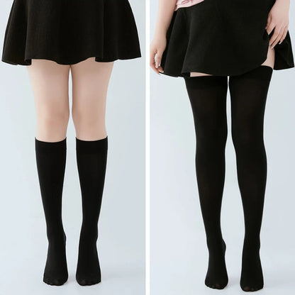 DOIAESKV Plus Size Women Stockings Over Knee Socks Thigh High Socks Large Size Female Stockings Long Socks Women's Stockings