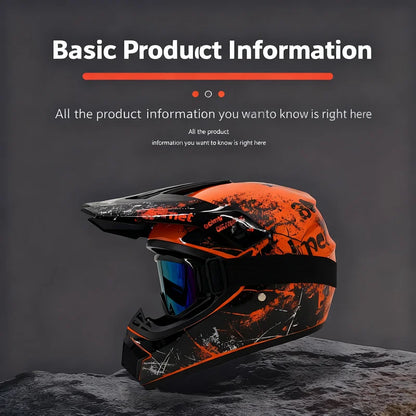 High Quality Motorcycle Off Road Racing Helmet ATV Forest DH Mountain Bike Full Helmet DOT Approved