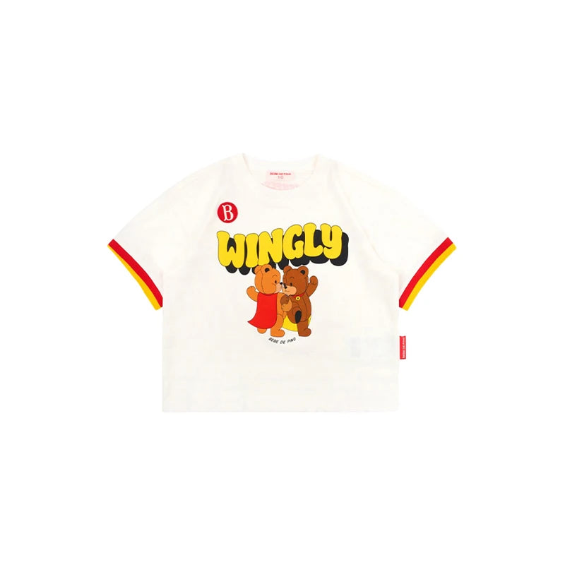 Summer 2026 New Kids T-shirt Shorts Set Korean Boy Girl Letter Printed T-shirt Children's Casual Set Sunscreen Suit Set