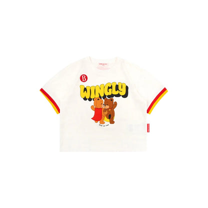 Summer 2026 New Kids T-shirt Shorts Set Korean Boy Girl Letter Printed T-shirt Children's Casual Set Sunscreen Suit Set