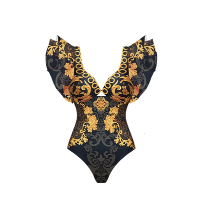 2026 New Sexy Ruffle Bikini Set Printed Brazilian Biquini Women Swimwear Skirt Bathing Suit Girls Summer Beachwear Dress
