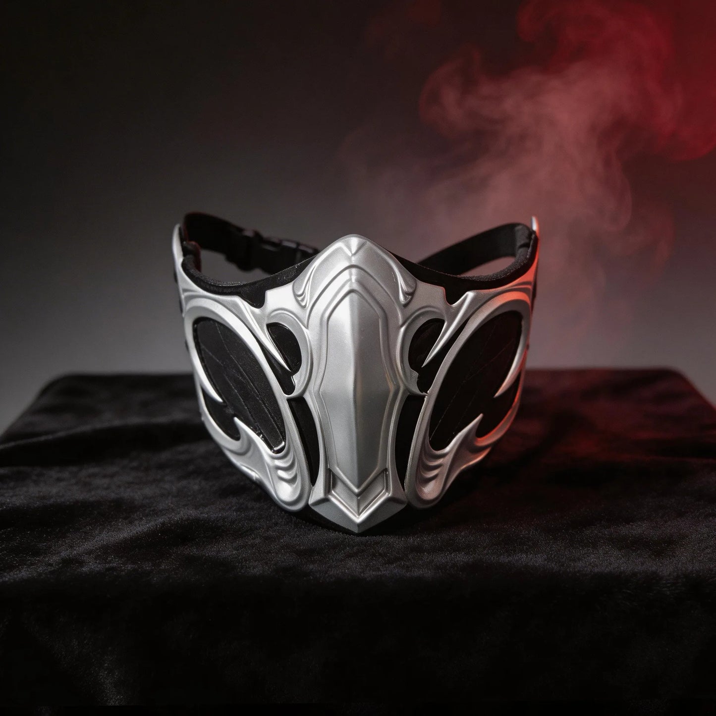 Mortal Kombat Mask Cosplay Sub-Zero Scorpion Half Face Resin Masks Halloween Carnival Dress Up Party Costume Props Deluxe