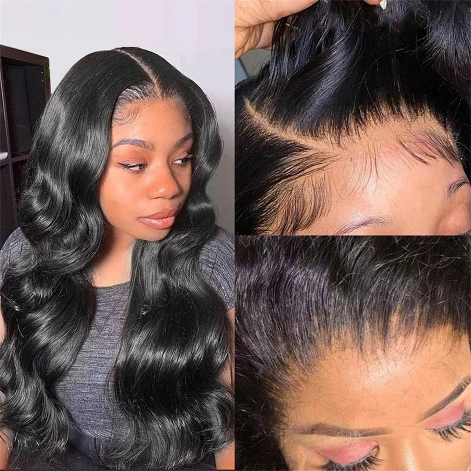 Body Wave Lace Front Wig 13x4 13x6 30 32 34 36 38 Inch 4x4 Lace Closure Wig Gluless Transparent Human Hair Lace Frontal Wig Sale
