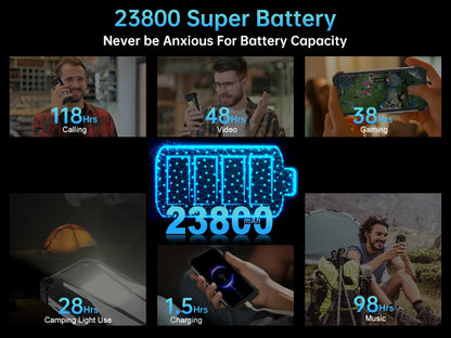 8849 Tank 3 Rugged 32GB 512GB 23800mAh Android14 120W Charger Dimensity 8200 5G 200MP 120Hz Outdoor Light  GPS Dual SIM