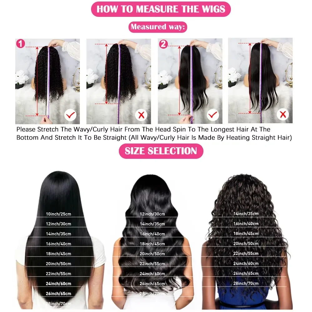 34Inch 4/27 Highlight Wig Human Hair 13X4 Lace Frontal Wig Straight Human Hair Wigs 5x5 Glueless Wig 200 Density For Women