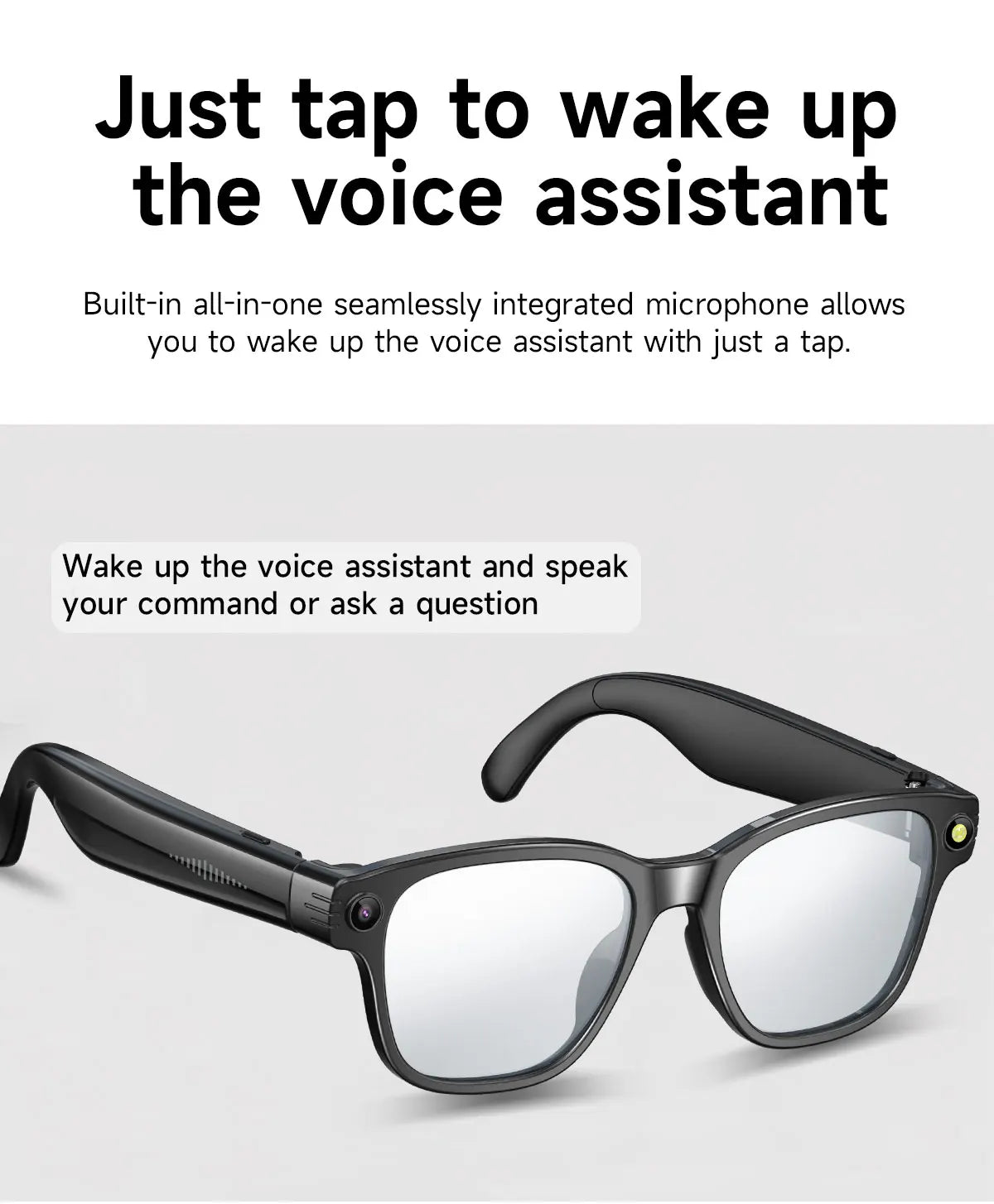 New AI Smart Glasses 800W Camera WIFI+Bluetooth Real-time Transmission Sunglasses Touch Control Video Record Glasses For XIAOMI
