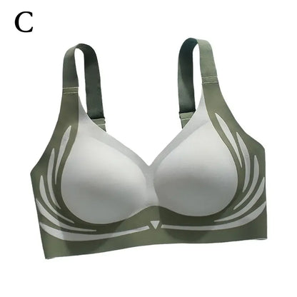 Super Gather Wireless Push-up Bra Women Gathered Up Soft Support Adjustable Underwear Anti-sagging Seamless Lift-up Bra