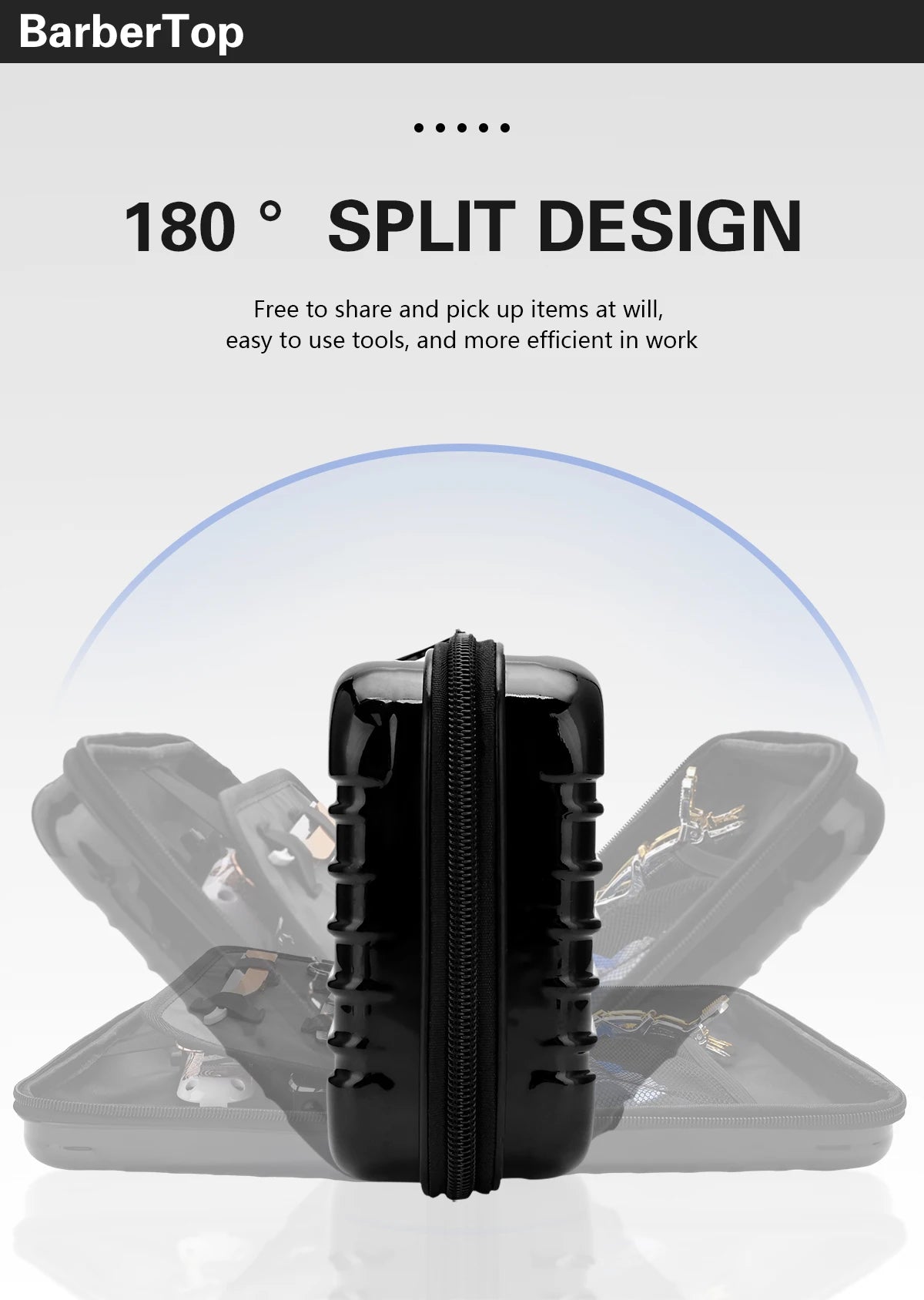 BARBERTOP Tools Storage Bag Waterproof Hair Clipper Bag Hair Cutting Scissors Shaving Kits Haircut Accessories Organizer Box