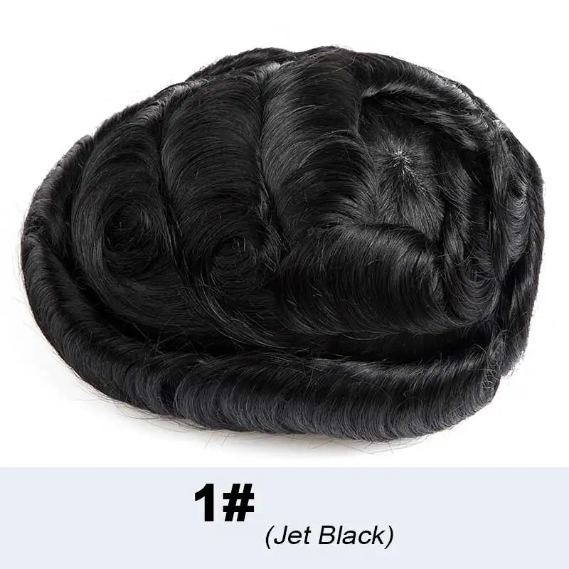 French Lace Wigs for Men Bleach Knots Lace Front Toupee Man Wig Full Lace Male Hair Prosthesis Natural Human Hair Lace Men's Wig