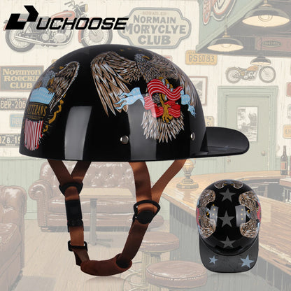 Vintage men's baseball caps motorcycle retro helmets ladybug helmets electric car baseball caps half helmets