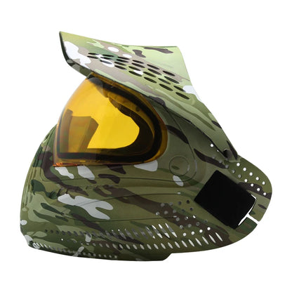 GREAT II Lotus Camo Tactical PAINTBALL MASK with Visor Airsoft Mask with DYE I4 Thermal Lens